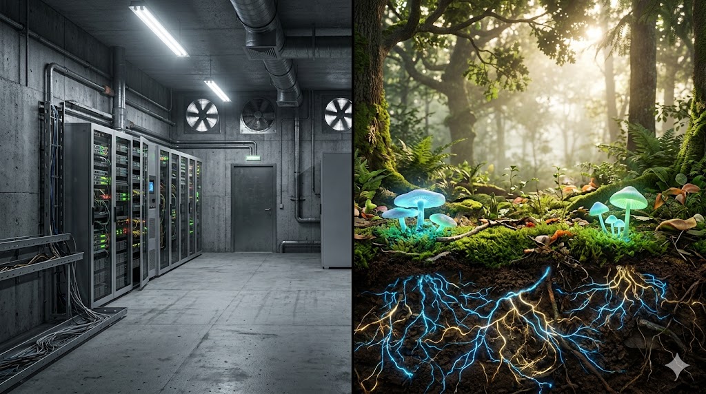 Datacenter versus living shroom field
